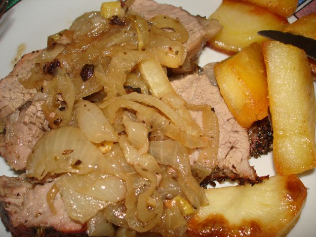 carne al horno con papas