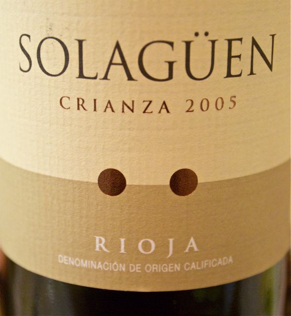 solaguen crianza 2005 rioja solaguen crianza 2005 rioja