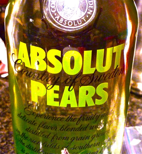 absolut vodka de pera